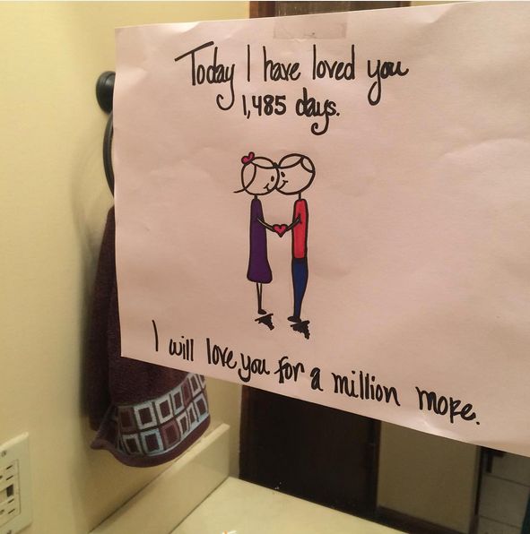 Romantic love notes for husband