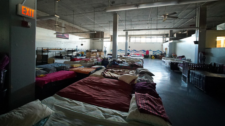 Beds at the Institute of Human Services Sumner women's shelter.