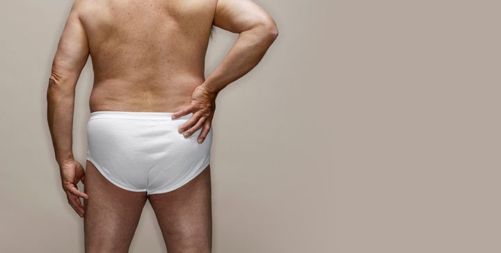 Mens Tanga Briefs: Defined Crotch - White