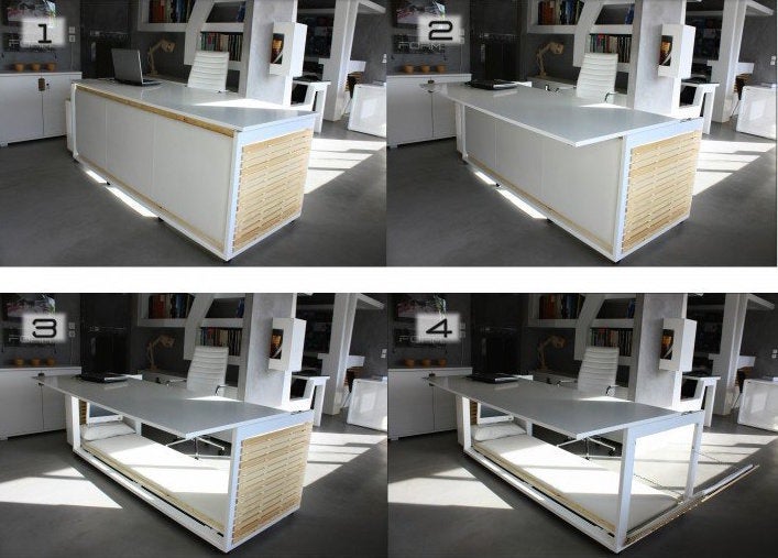 Incredible Bed Desk Hybrid Takes Work Naps To A Whole New Level