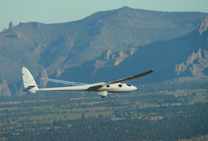 The engineless Perlan 2 glider took to the air for the first time on Sept. 23.