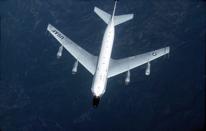 This undated U.S. Air Force handout image shows a RC-135 Reconnaissance plane, the same intercepted by a Chinese aircraft last week.