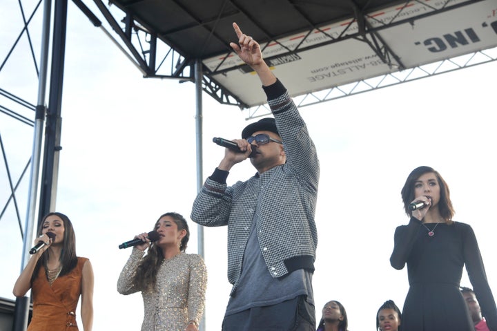 Singer Sean Paul performs during the Moral Action on Climate Justice Rally on Sept. 24, 2015 in Washington.