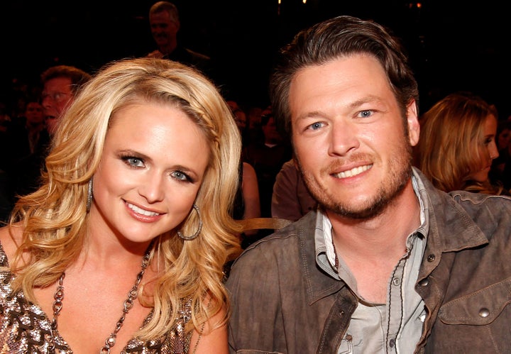 Blake and ex-wife Miranda Lambert at the American Country Music Awards in 2011. 