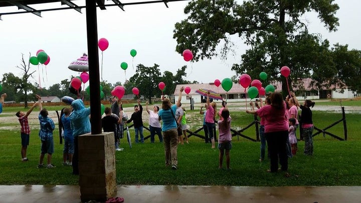 Balloon release on May 17, 2015, Danielle's 33rd birthday.