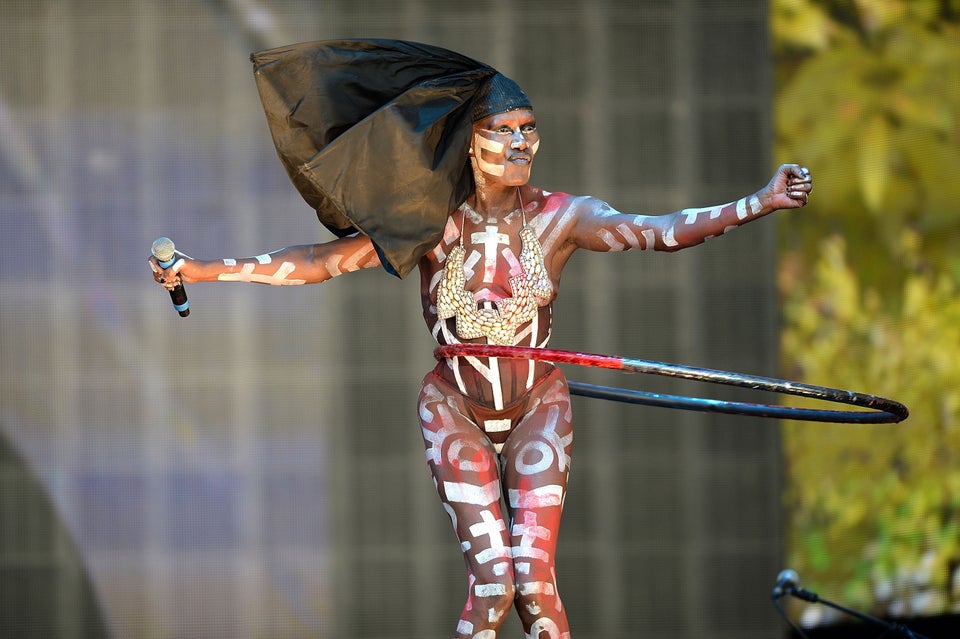 2015: Grace Jones performs at the British Summer Time at Hyde Park in Londo...