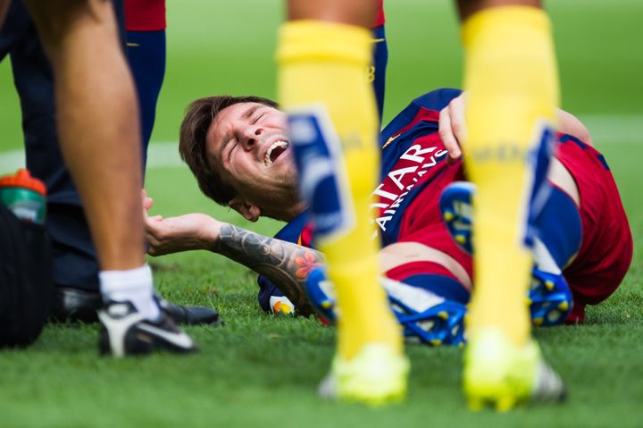 FC Barcelona forward Lionel Messi tore his MCL in a match against Las Palmas on Saturday. 
