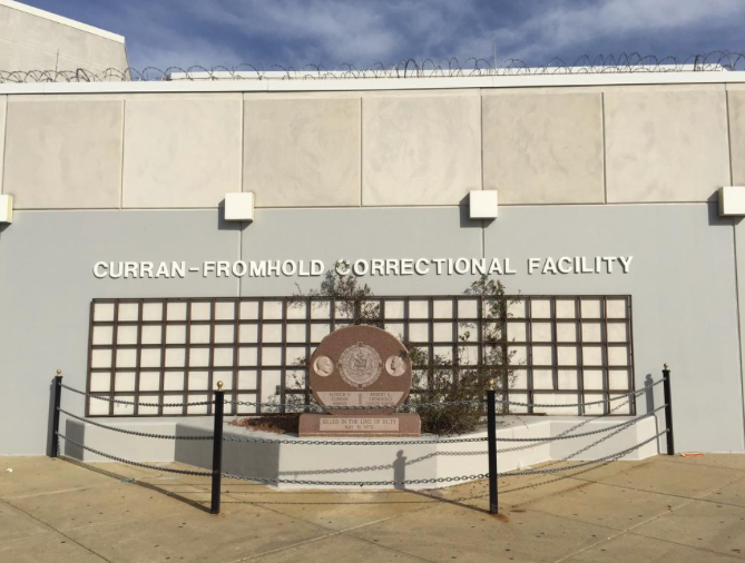 The pope visited the Curran-Fromhold Correctional Facility in Philadelphia on Sunday.