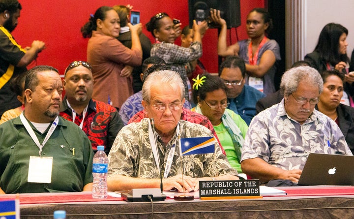 Marshall Islands' Foreign Minister Tony de Brum.