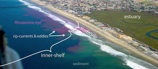 Pictured above: A map of the 2009 project titled Imperial Beach Pollutant Transport and Dilution Experiment.