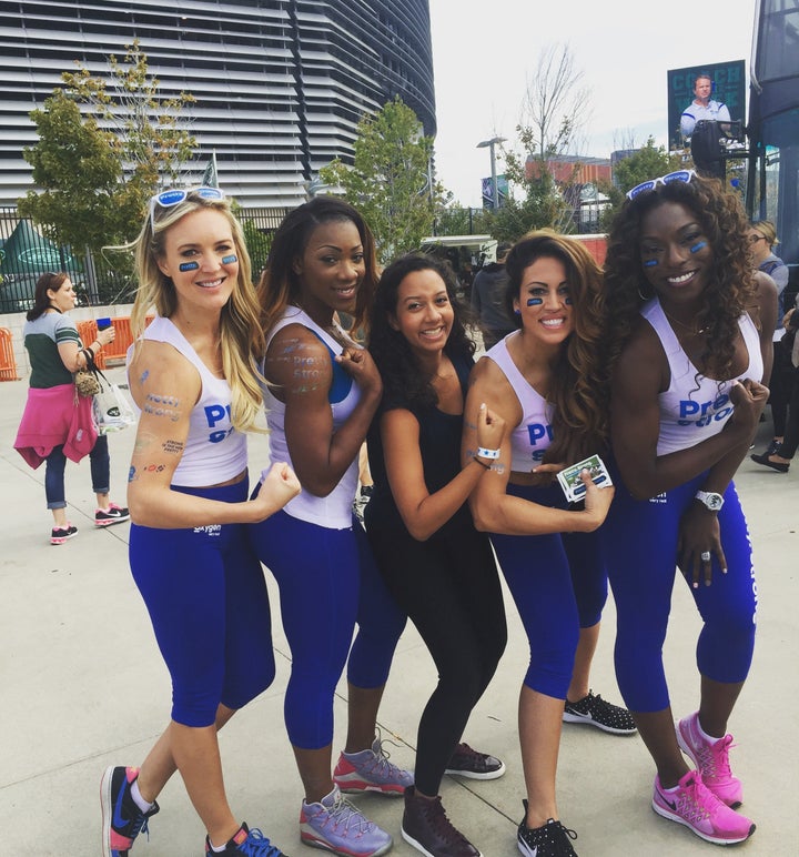 Women's gridiron players ditch skimpy uniforms to tackle full