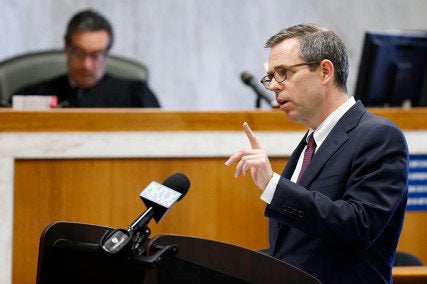 James Bromley delivers closing arguments for the plaintiffs in the trial Ferguson v. JONAH. In a first-of-its-kind trial, fiv