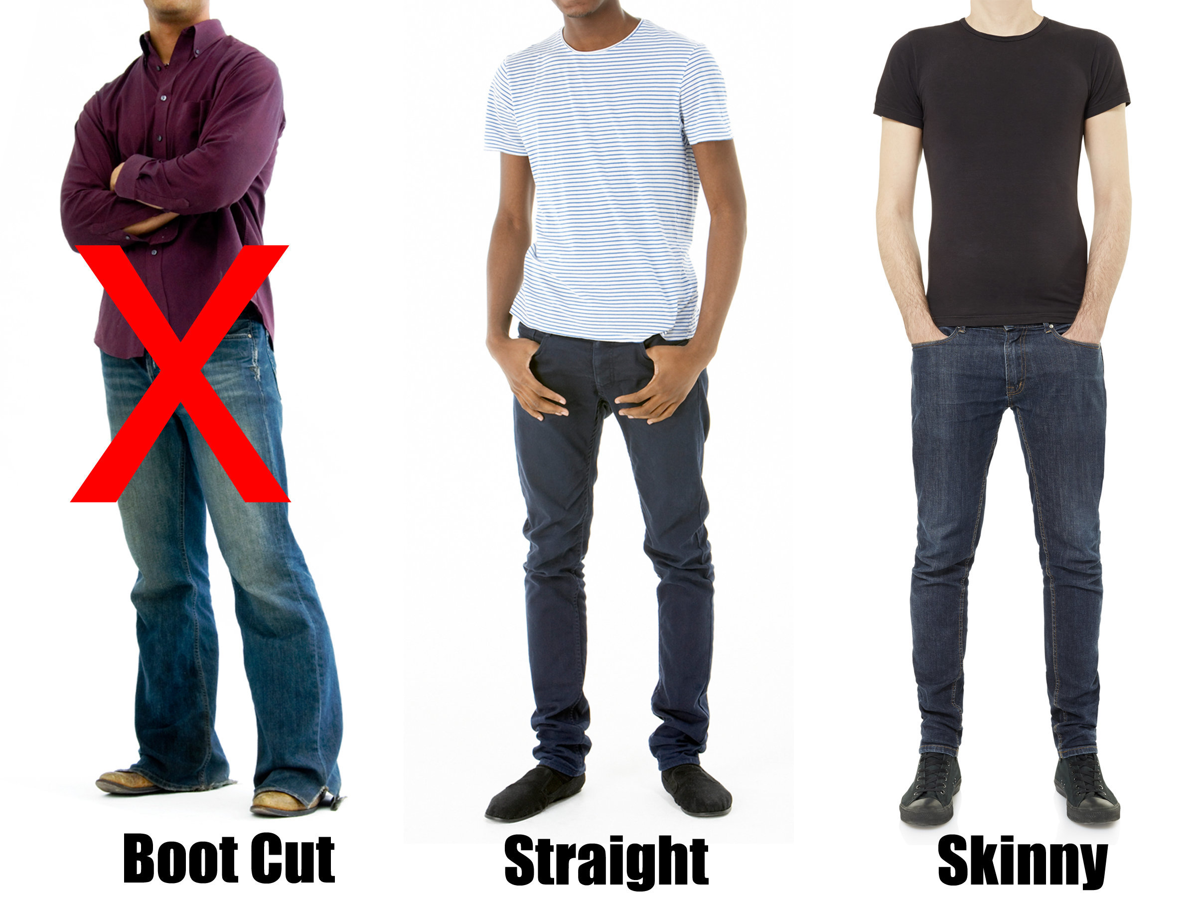 skinny v slim jeans