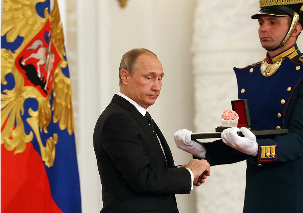 It's Putin's Birthday So Here Are 17 Photos Of Him With Cupcakes HuffPost