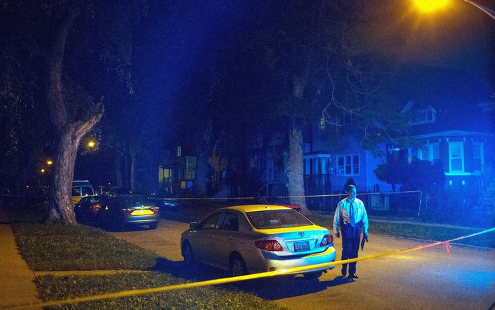 Two women, two men and a child came under gunfire on Sept. 28, 2015, in Chicago's Back of the Yards neighborhood.