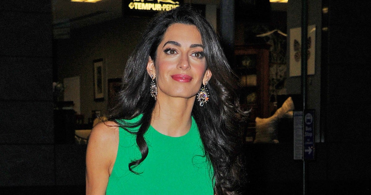 Amal Clooney Stuns In Perfectly Formfitting Versace Dress | HuffPost Life