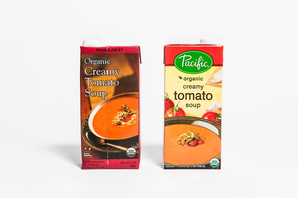 Cream Of Tomato Soup: Trader Joe's vs. Pacific