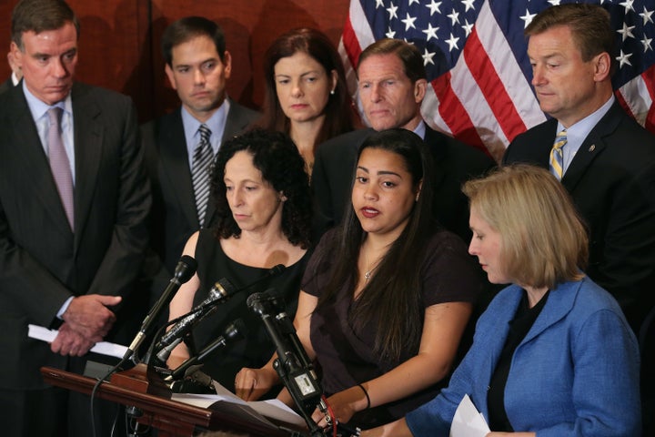 Anna, a survivor of sexual assault at Hobart and William Smith Colleges in New York, is joined by her mother, Susan. Lawmaker