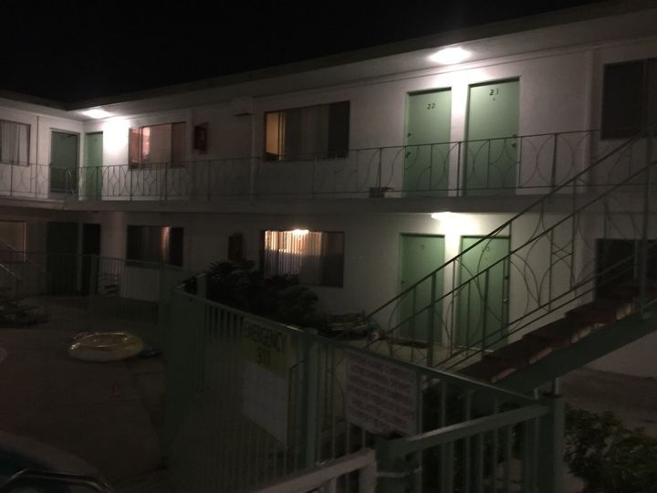 This is apartment complex in Torrance, California, where Mercer and his mother lived before 2011.