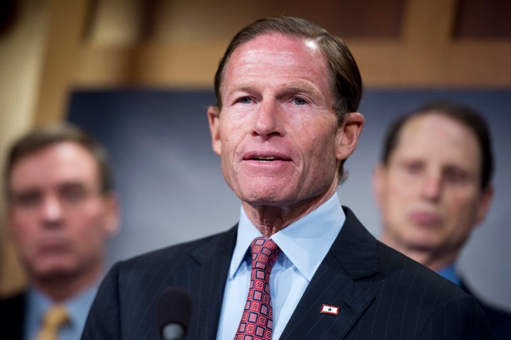 Sen. Richard Blumenthal (D-Conn.) is co-sponsoring legislation to close the "default to proceed" gun background check loophol
