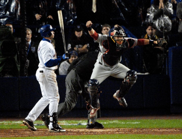 Carlos Beltran after he struck out looking to end Game 7 of the 2006 NLCS against the St. Louis Cardinals.