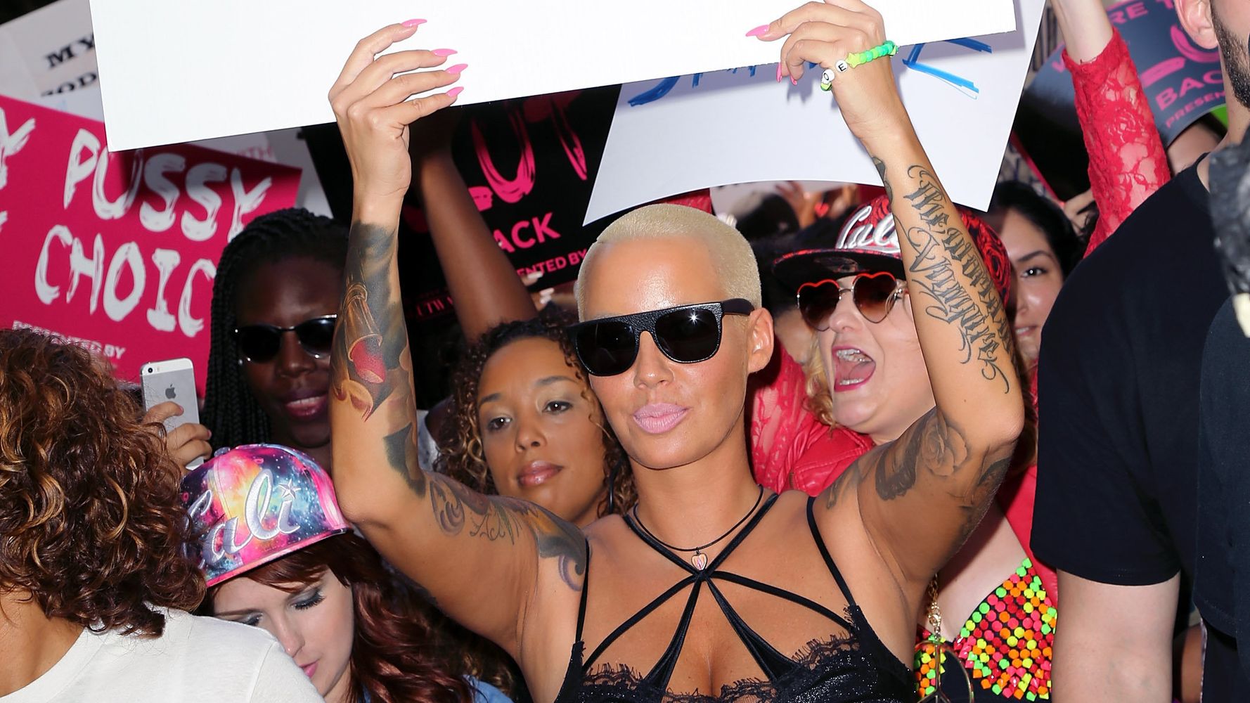 Amber Rose heads out for the first time since having her 36H