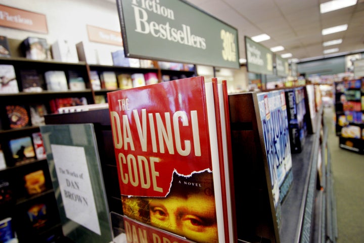 The Da Vinci Code by Dan Brown is on display in a Barnes & Noble Wednesday, Aug. 16, 2006 in the Brooklyn borough of New York.