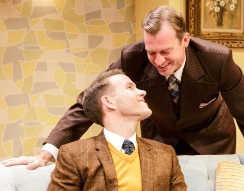 Christopher J. Hanke (left) and Robert Eli star in "Perfect Arrangement," which opens Oct. 15. 