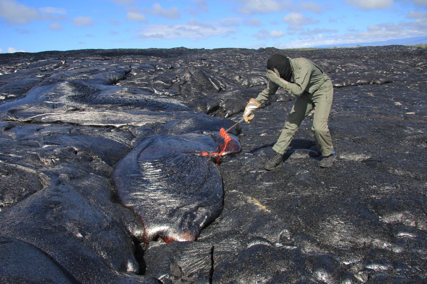 Volcanic Sample Collection This Is How Scientists 'Collect' Lava | HuffPost Impact