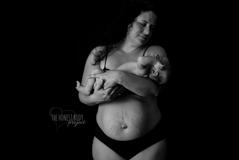 Honest Photo Series Shows The Reality Of Postpartum Body Image