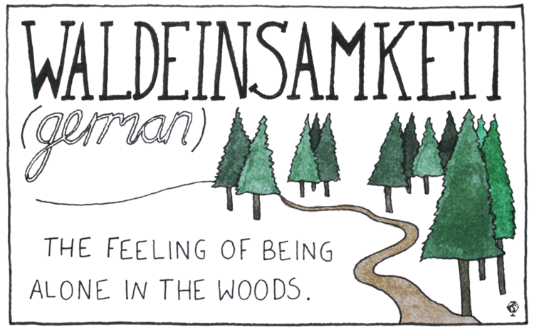 German: Waldeinsamkeit