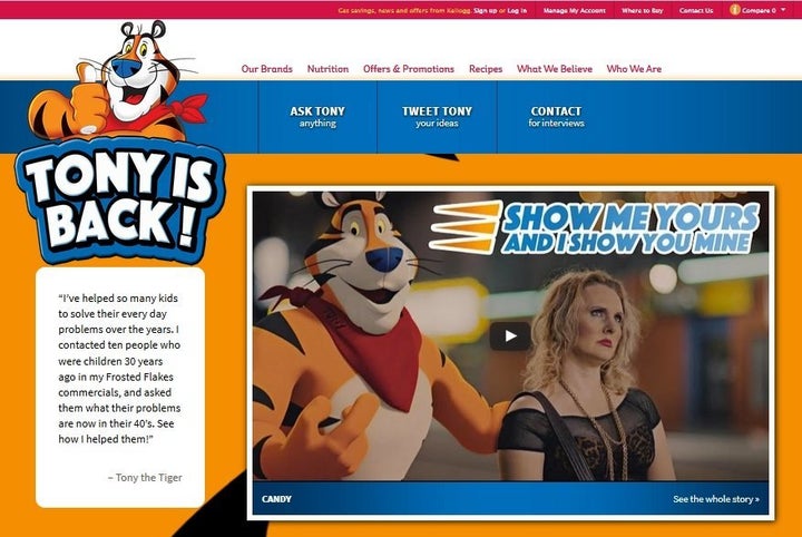 Kellogg's cartoon character Tony the Tiger appears in new offensive prank video.