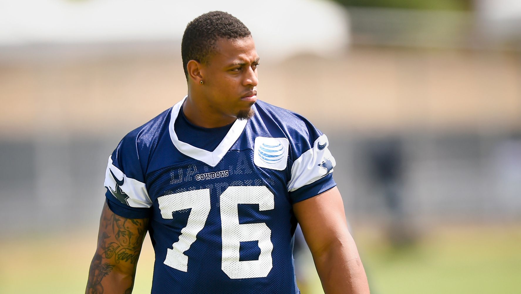 Dallas Cowboys defensive end Greg Hardy (76) leaves the field