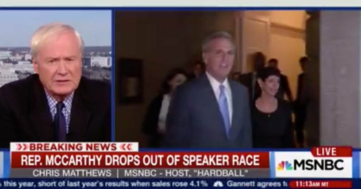 Chris Matthews Looks At The Speaker's Race And Sees 'A Party In Revolt ...
