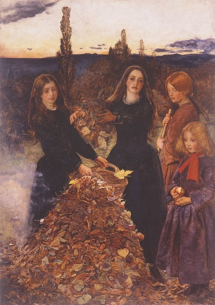 John Everett Millais, "Autumn Leaves," 1856