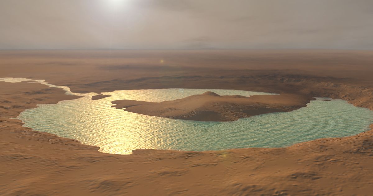 На марсе есть жидкая вода