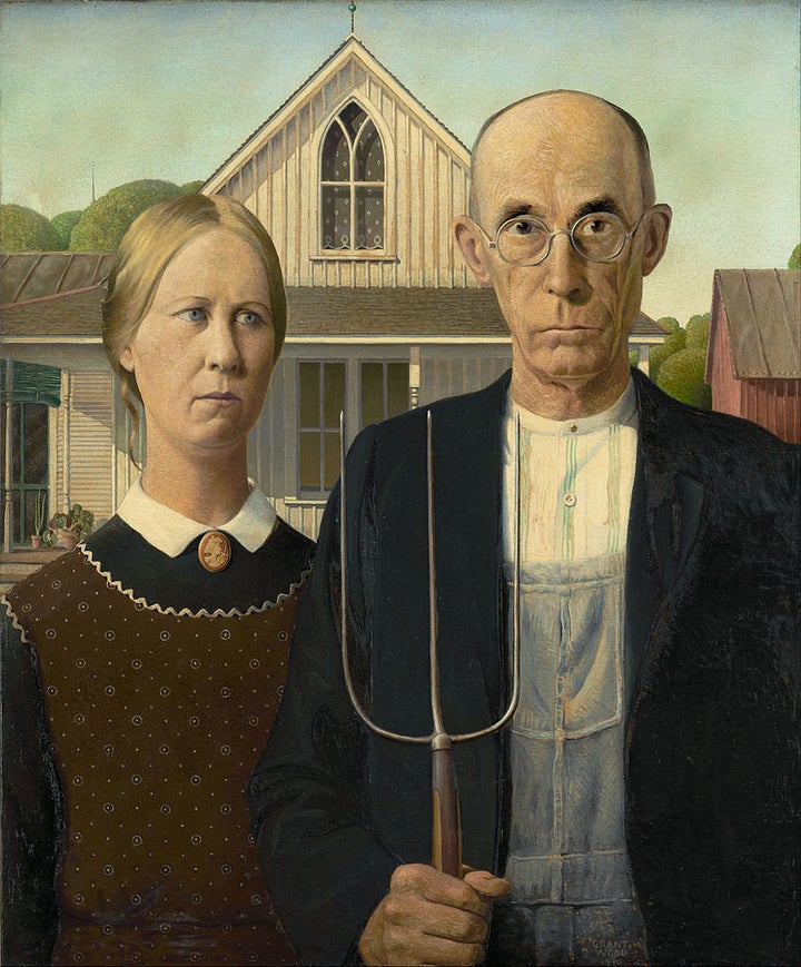 Grant Wood, "American Gothic," 1930