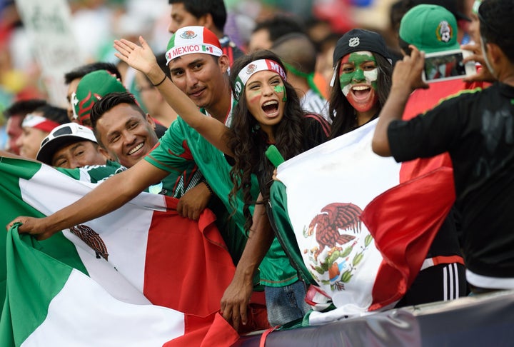 Mexico soccer fans at a Gold Cup match in Philadelphia in July.