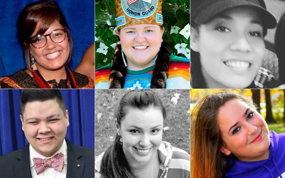 From left:&nbsp;Leslie Locklear, Savannah Ingram, Jessica Bernardino, Teddy McCullough, Celeste Terry,...