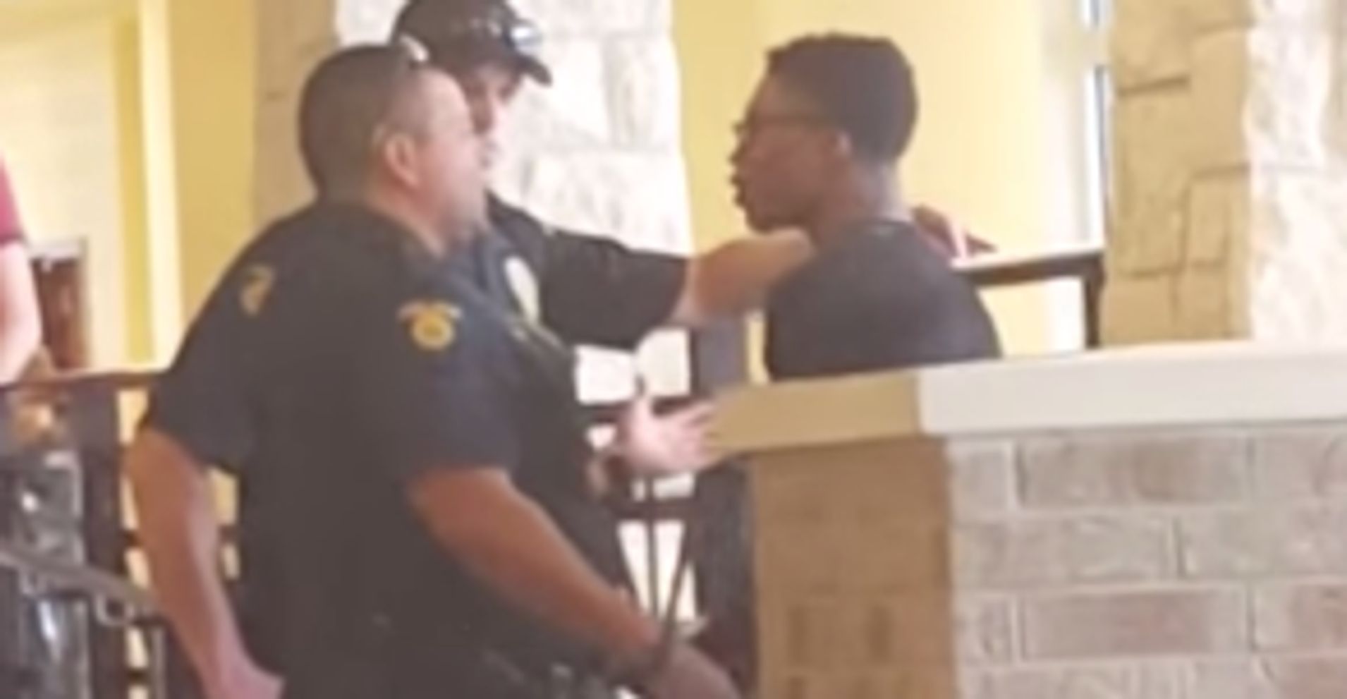 Video Shows Cop In School Grabbing Teen By Neck Slamming Him To Floor