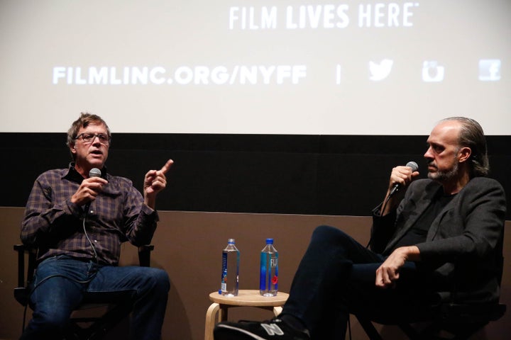 Todd Haynes, left, speaks with New York Film Festival director of programming Kent Jones on Oct. 10, 2015.