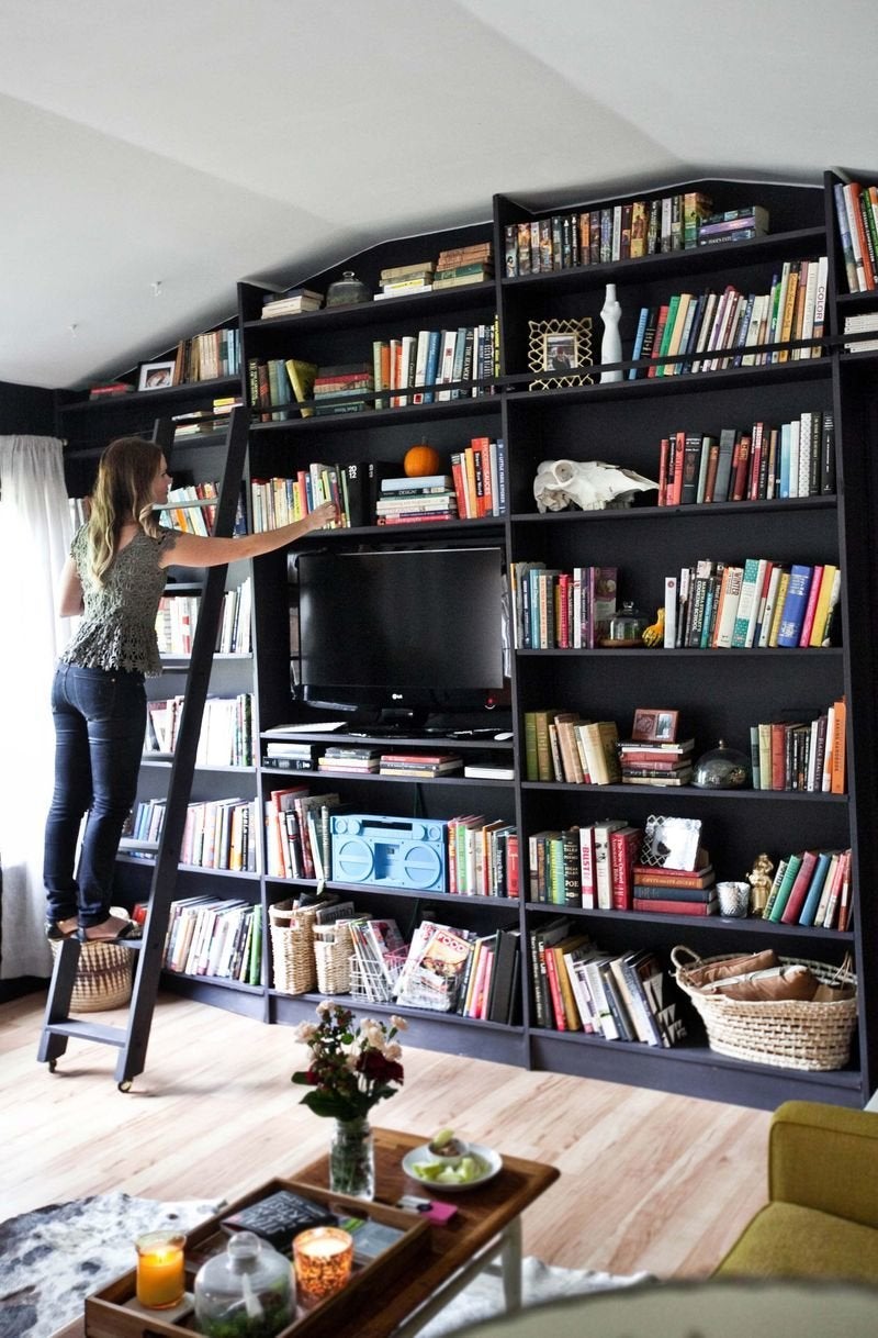 Floor to ceiling bookshelves, because duh.