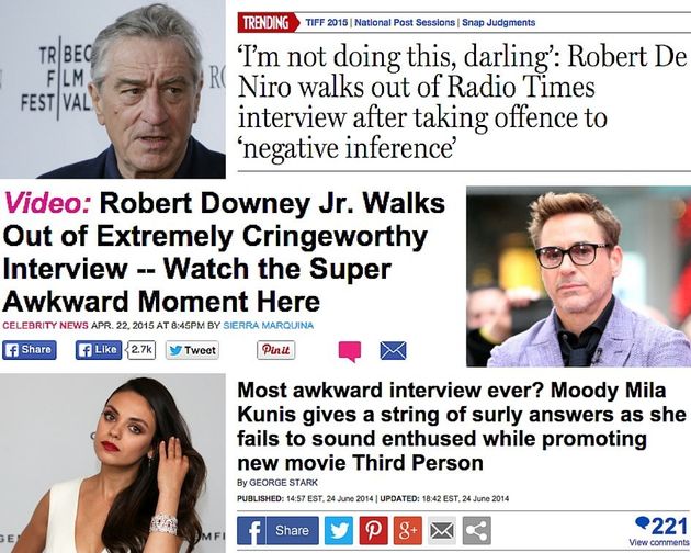 Inside The World Of Uncomfortable Celebrity Interviews Huffpost inside the world of uncomfortable