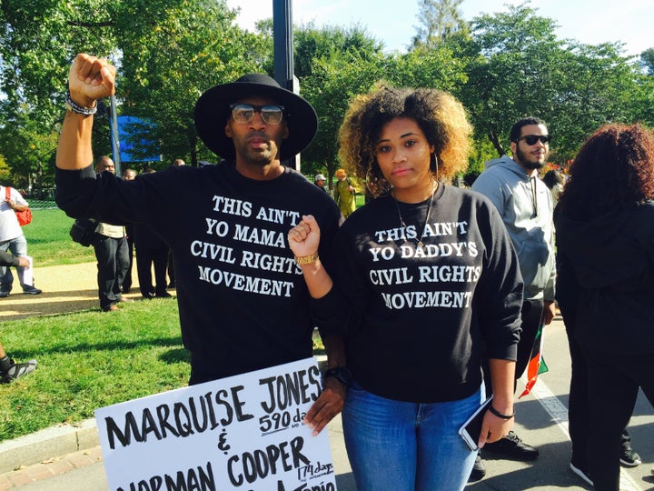 Mike Lowe and Cleo Jeffryes both called for justice, an end to police violence and acknowledgement from older generations tha