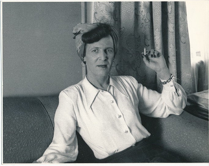 Anonymous photographer, Louise Lawrence with cigarette.