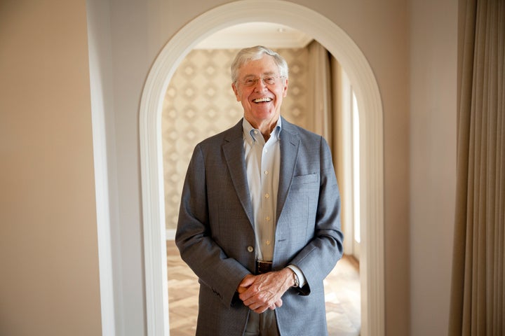 Multibillionaire Charles Koch claims that he's disclosed all of his political donations, despite his involvement in an&n