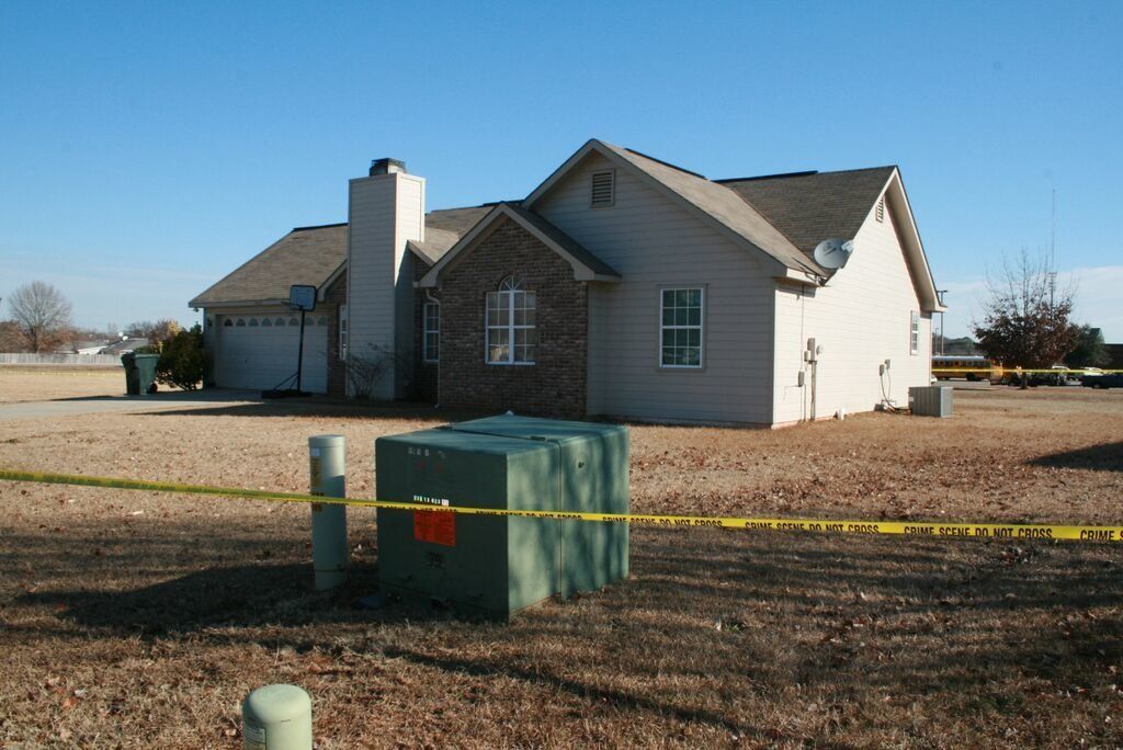 The house in Warner Robins, Georgia, that was burglarized on the morning of Jan. 24, 2011.