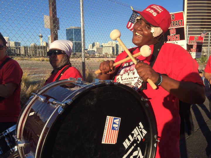 Monday's protest was organized by the Culinary Workers Union Local 226.