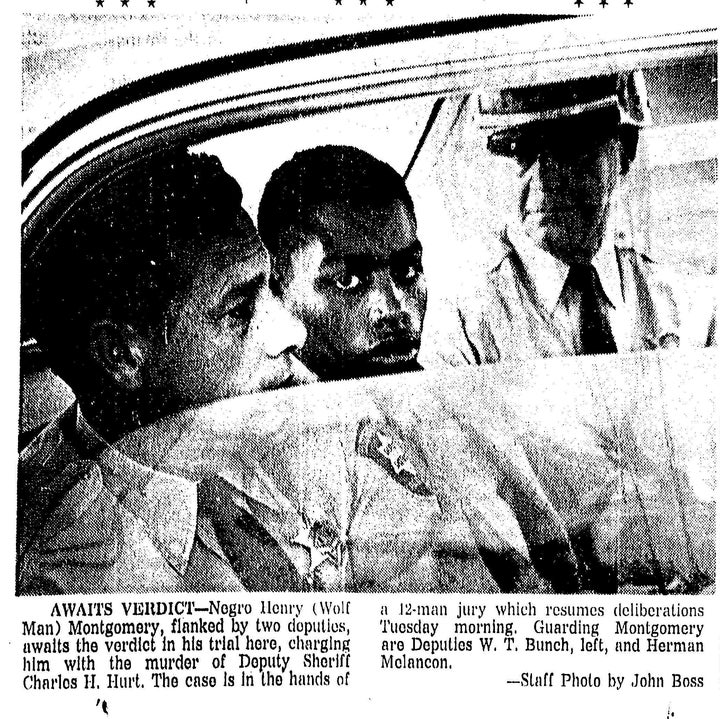 A file photo from a Baton Rouge, Louisiana, paper following the trial of 17-year-old Henry Montgomery, convicted for the 1963