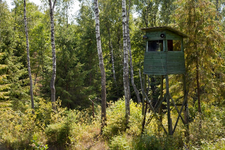 One of the many watch towers decorating the perimeter of the park.